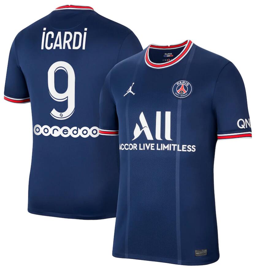 2021/22 Maillot PSG Domicile Soccer Jersey Shirt Icardi 9